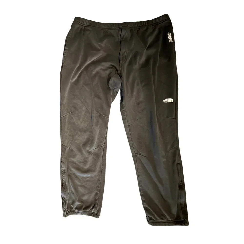 The North Face UltraWick Track Pants Mens XL Black Fleece Lined Ankle Zip